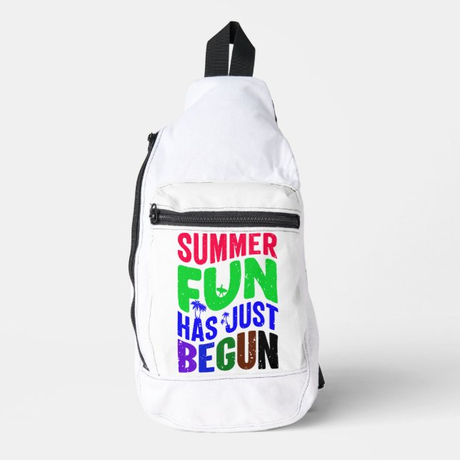 Das Leben am Strand ist besser Crossbody Bag (Vorderseite)