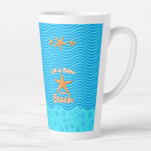 Das Leben am Strand ist besser Milchtasse