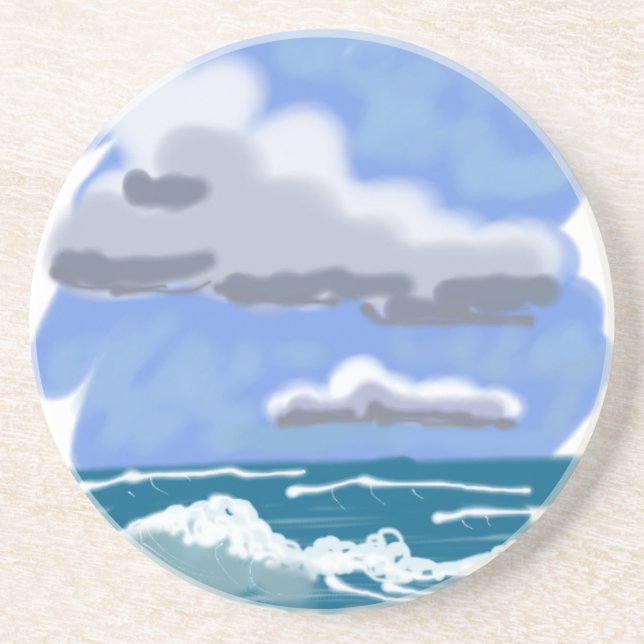Das Leben am Strand ist besser Untersetzer (Vorne)