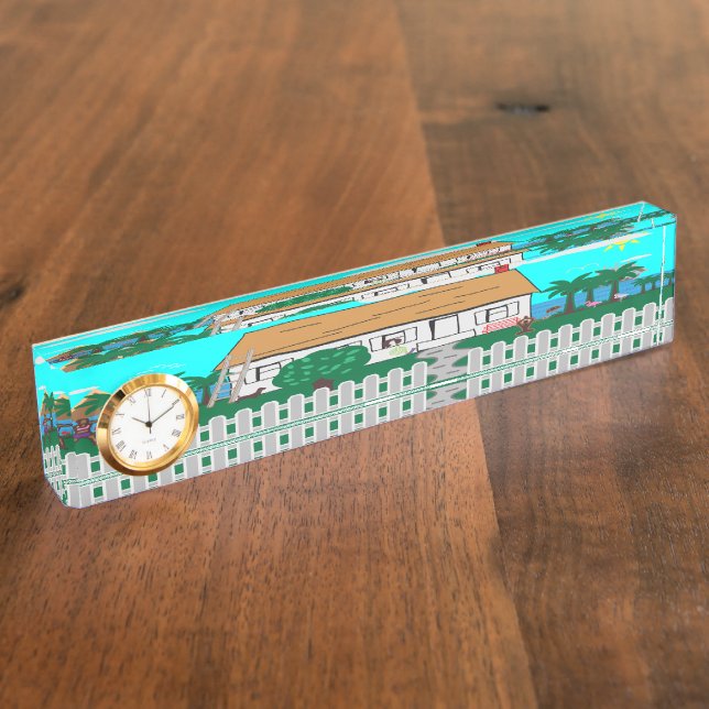 Das Leben am Strand Namensplakette (Seite)