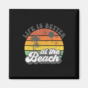 Das Leben am Strand Retro Sommerurlaub ist besser Magnet