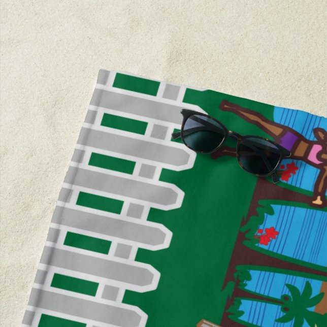 Das Leben am Strand Strandtuch (Beispiel)