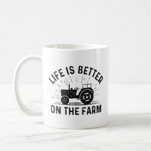Das Leben auf dem Bauernhof ist besser Kaffeetasse