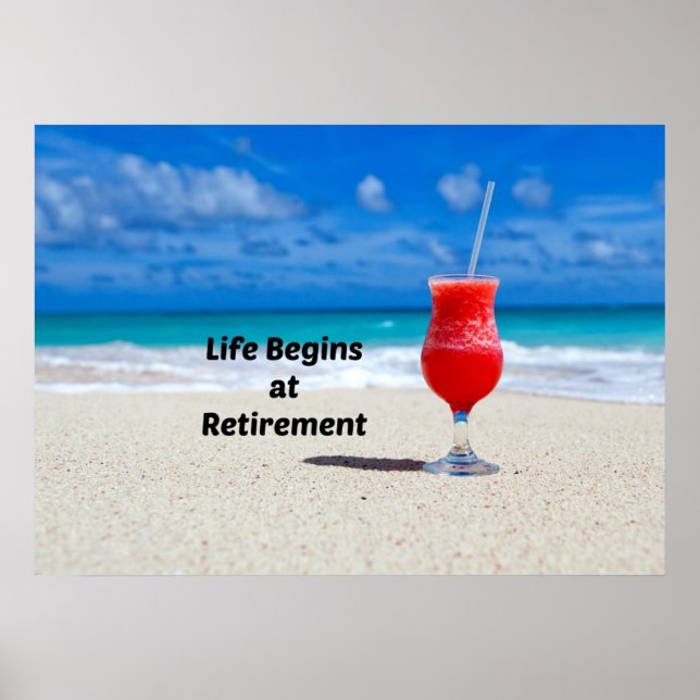 Das Leben beginnt bei der Pension, ein frostiges G Poster (Vorne)