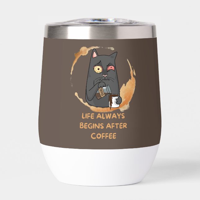 Das Leben beginnt immer nach dem Kaffee (Vorderseite)
