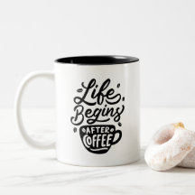 Das Leben beginnt nach dem Kaffee, Zweifarben-Kaff