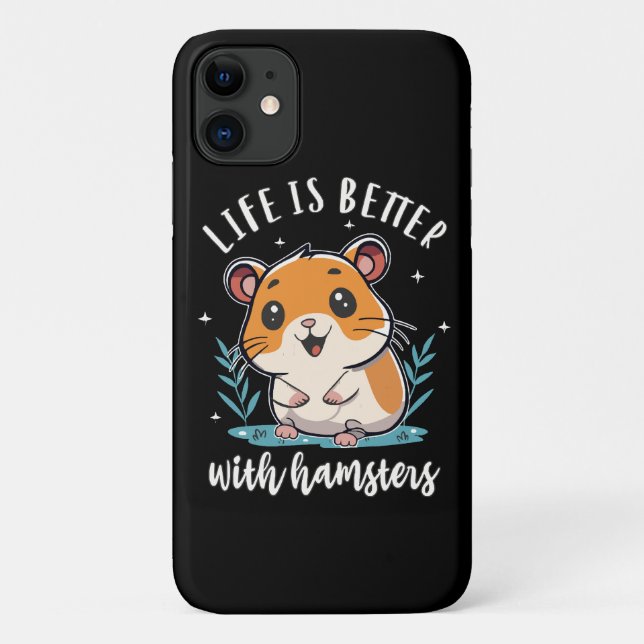 Das Leben bei Hamstern ist besser Case-Mate iPhone Hülle (Rückseite)