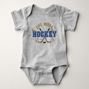 Das Leben braucht Hockey-Säugling Baby Strampler