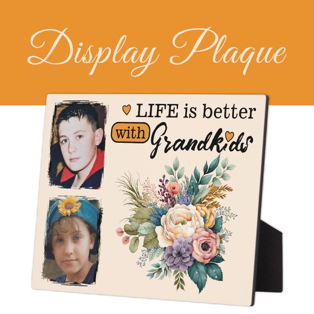 Das Leben der Blumen ist besser 2 Foto Grandkids o Fotoplatte (Von Creator hochgeladen)