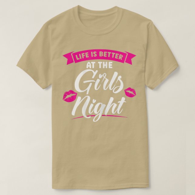 Das Leben der Frauen ist besser, wenn das Party de T-Shirt (Design vorne)