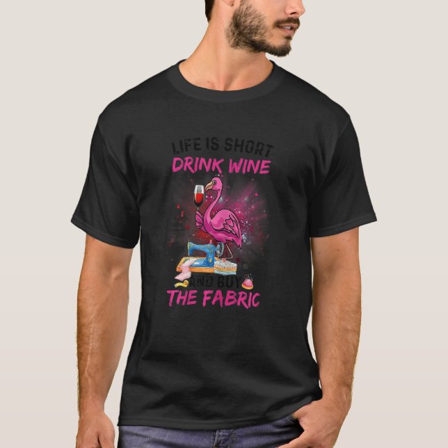 Das Leben der Frauen ist Kurz Trinkwein und kaufen T-Shirt (Vorderseite)