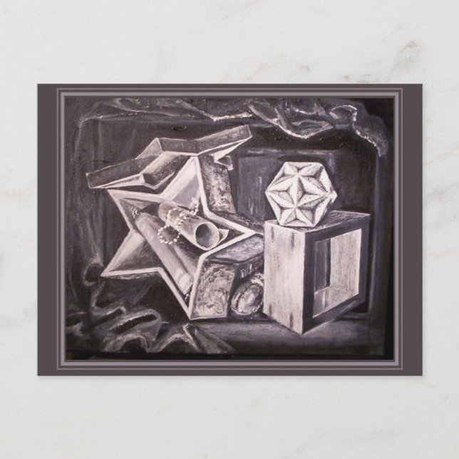 Das Leben der großen Dodekaeder Postkarte (Vorderseite)