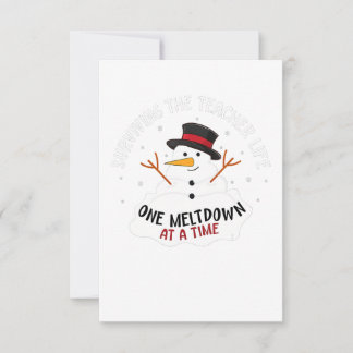 Das Leben der Lehrer zu überleben, eine Melzension Dankeskarte