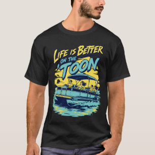 Das Leben der Männer ist besser auf dem 'Toon-Pont T-Shirt