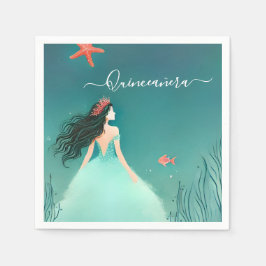 Das Leben der Meeresfische unter dem Meer Quincean Serviette