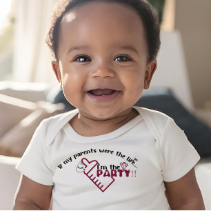 Das Leben des Party! Fun Zitat Baby Strampler