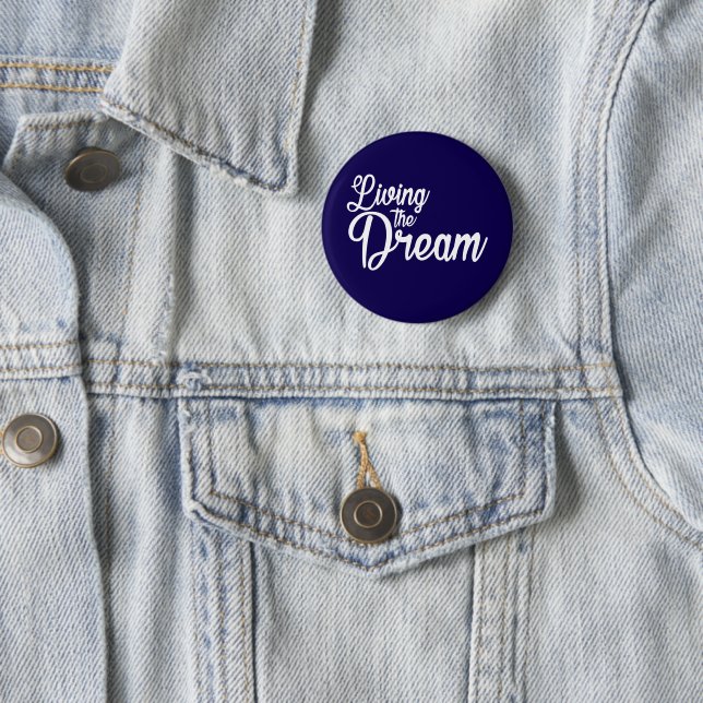 Das Leben des Traums Inspiration Motivierend Button (Beispiel)