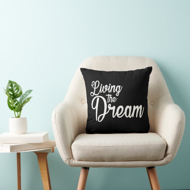 Das Leben des Traums Inspiration Motivierend Kissen (Stuhl )