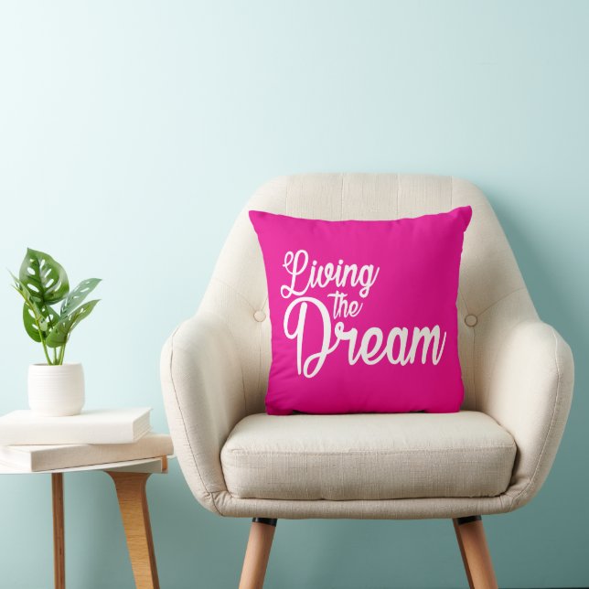 Das Leben des Traums Inspiration Motivierend Kissen (Stuhl )