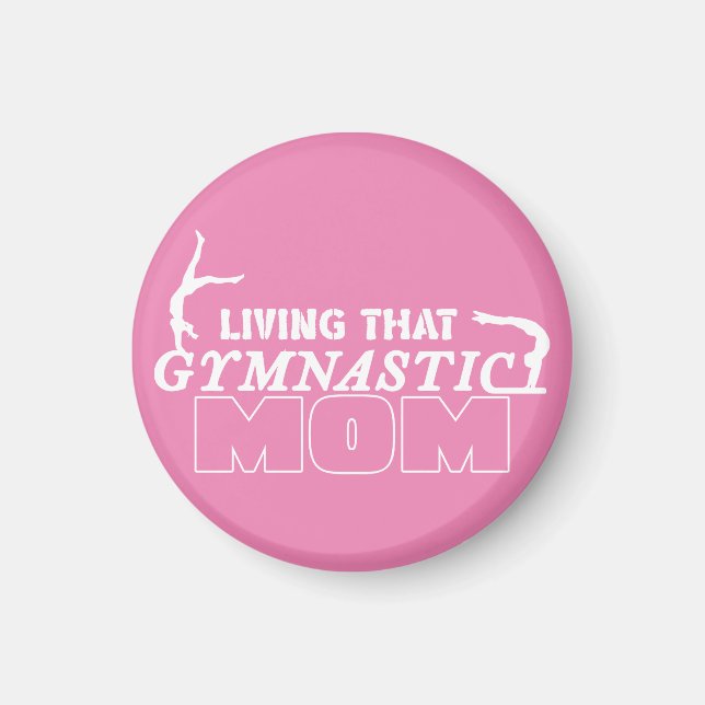 Das Leben dieser Gymnastik Mama, Gymnastik Lover Magnet (Vorne)