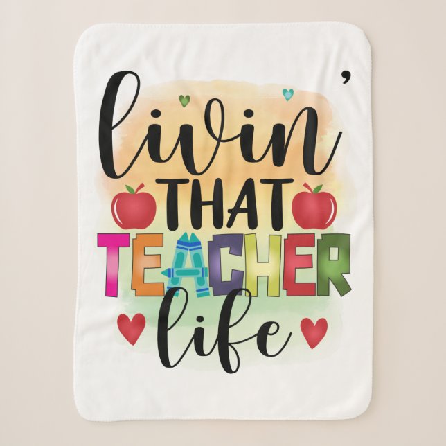 Das Leben dieses Lehrers - Geschenk für Lehrer Sherpadecke (Vorderseite)