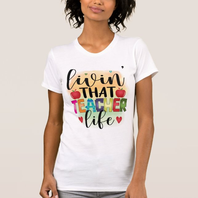 Das Leben dieses Lehrers - Geschenk für Lehrer T-Shirt (Vorderseite)
