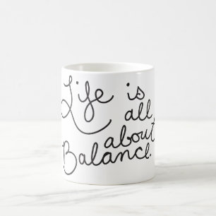 Das Leben dreht sich alles um das Zitat-Kaffeecup Kaffeetasse