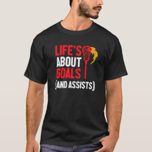 Das Leben dreht sich um Ziele und unterstützt Spor T-Shirt