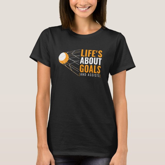 'Das Leben dreht sich um Ziele' Wasserpolo für Mäd T-Shirt (Vorderseite)