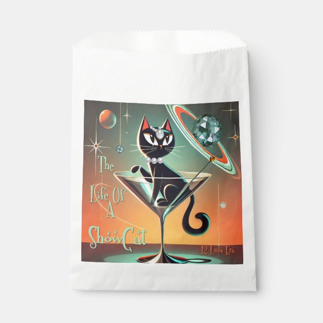 Das Leben einer Showgirl-Katze Geschenktütchen (Vorderseite)