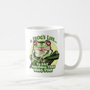 Das Leben eines Frosches - alles essen, das Sie Kaffeetasse