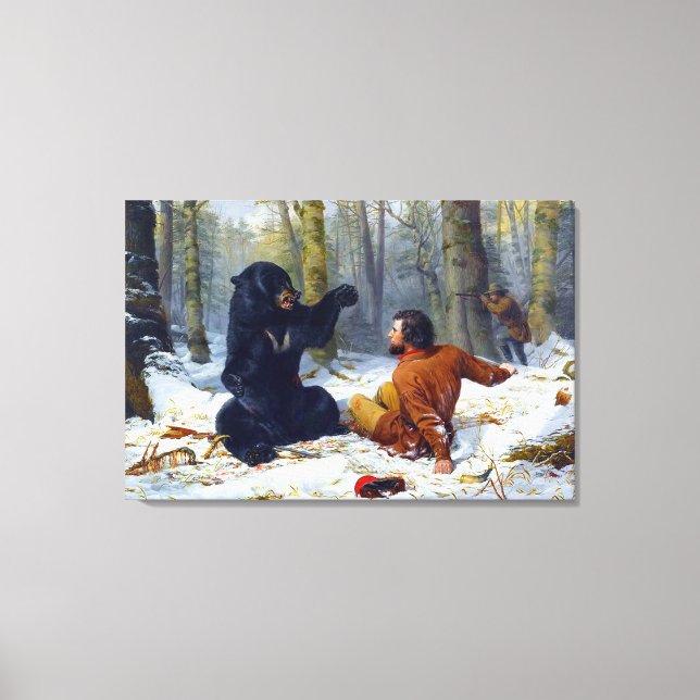 Das Leben eines Jägers Ein Kampf Fix Arthur Tait 1 Leinwanddruck (Vorderseite)