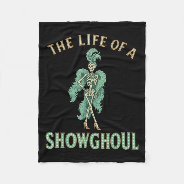 Das Leben eines Showhoul Funny Halloween Fleecedecke (Vorderseite)