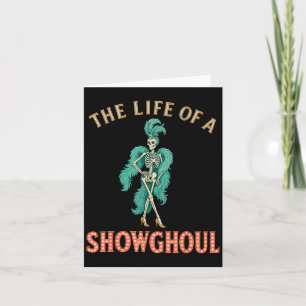Das Leben eines Showhoul Retro Halloween Show Skel Karte