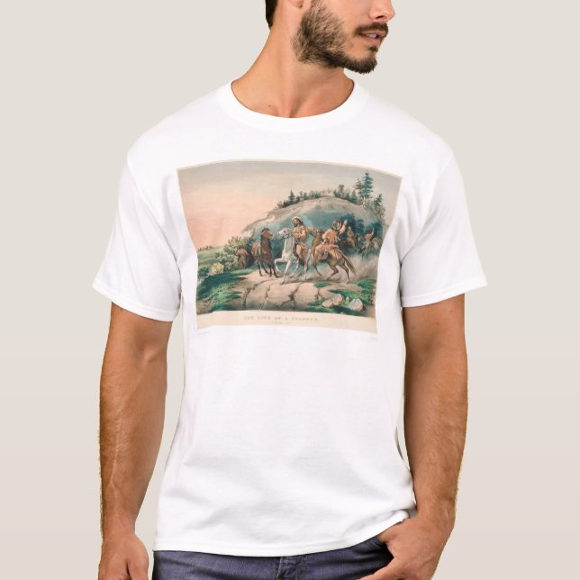 Das Leben eines Trapper: Ein plötzlicher Halt T-Shirt (Vorderseite)