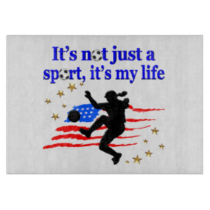 DAS LEBEN EINES US SOCCER PLAYER DESIGN SCHNEIDEBRETT