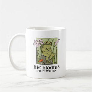 Das Leben erblüht von innen heraus Kaffeetasse