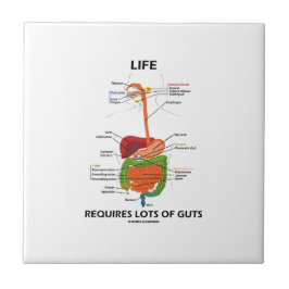 Das Leben erfordert Lose Eingeweide Fliese