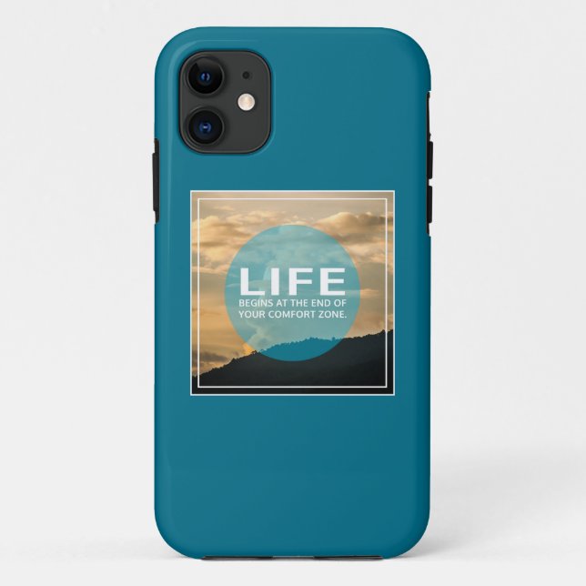 Das Leben fängt an Case-Mate iPhone Hülle (Rückseite)