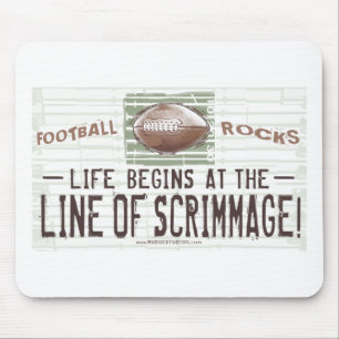 Das Leben fängt bei Line of Scrimmage an! Mousepa Mousepad