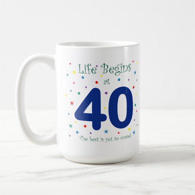 Das Leben fängt bei Tasse 40 an (Links)