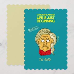 Das Leben fängt gerade erst an, als die alte Dame  Karte