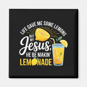 Das Leben gab mir Zitronen Jesus Limonade Lustig C Magnet