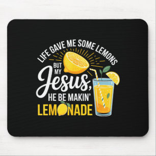Das Leben gab mir Zitronen Jesus Limonade Lustiger Mousepad