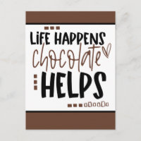 Das Leben geschieht Schokolade hilft bei positivem