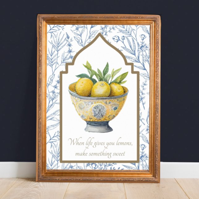 Das Leben gibt Ihnen Lemons Inspiration Küche Kuns Poster (Von Creator hochgeladen)