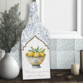 Das Leben gibt Lemons Inspiration Navy Küche Schneidebrett