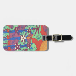 Das Leben im Garten Boho Print Gepäckanhänger