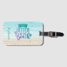 Das Leben im Glitzer ist am Strand besser