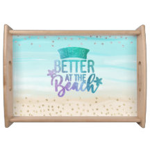 Das Leben im Glitzer ist am Strand besser